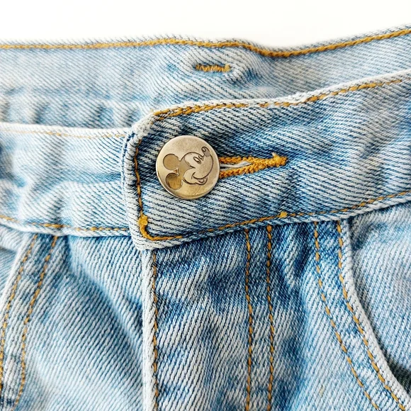 Y2k 90s‎ Jerry Leigh Minnie Mouse Denim "Mom" Shorts size Medium Disney Vintage - Picture 5 of 11